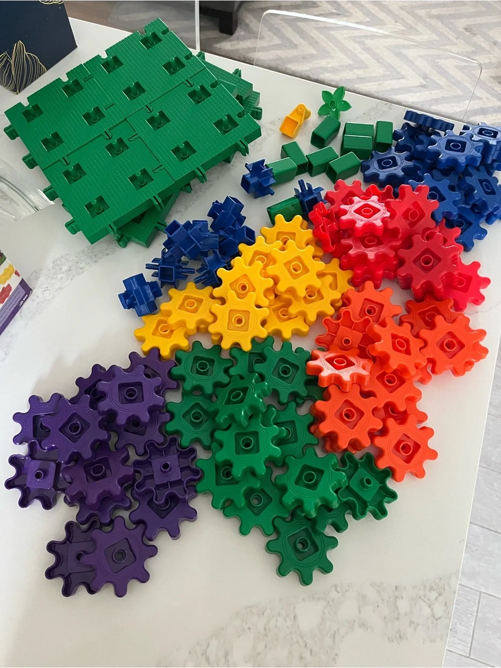 Learning resources gears gears gears.  Promotes STEM skills. Ages 3+